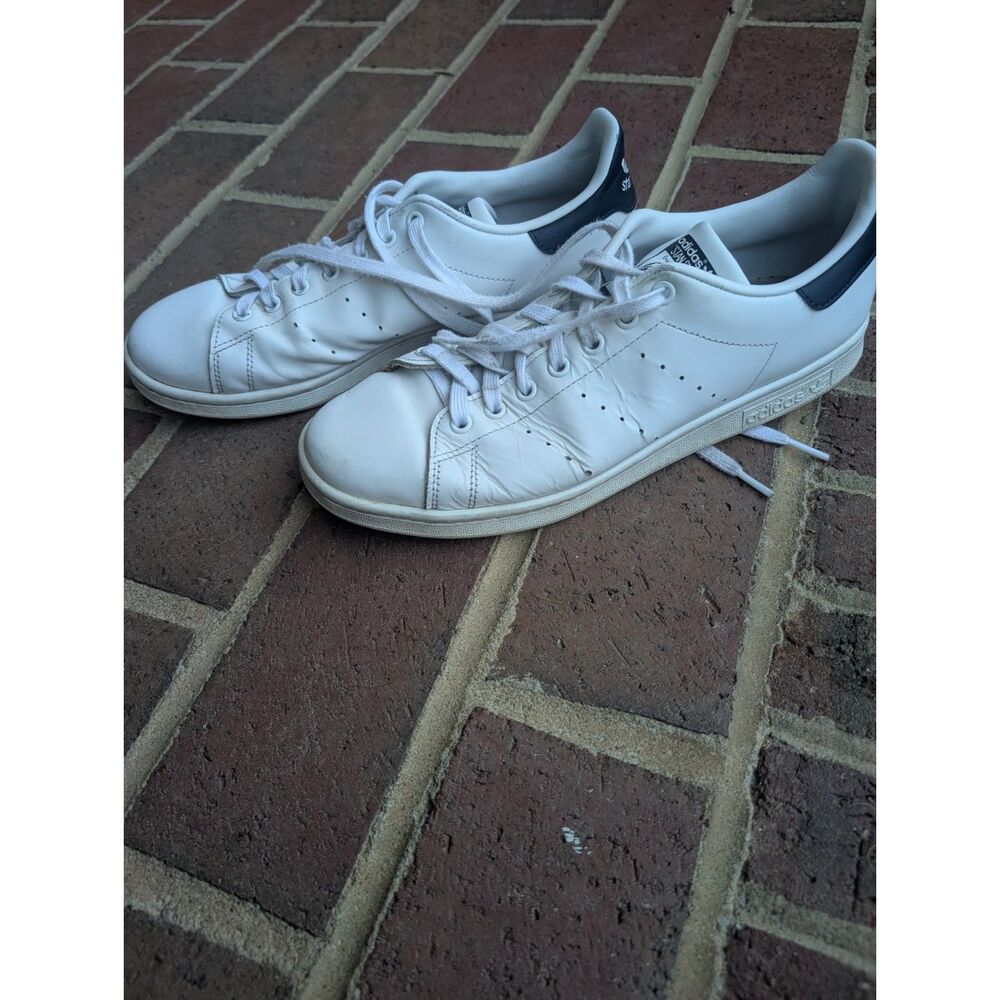 Adidas Stan Smith White Navy Sneakers Men's Size 10.5 M20325